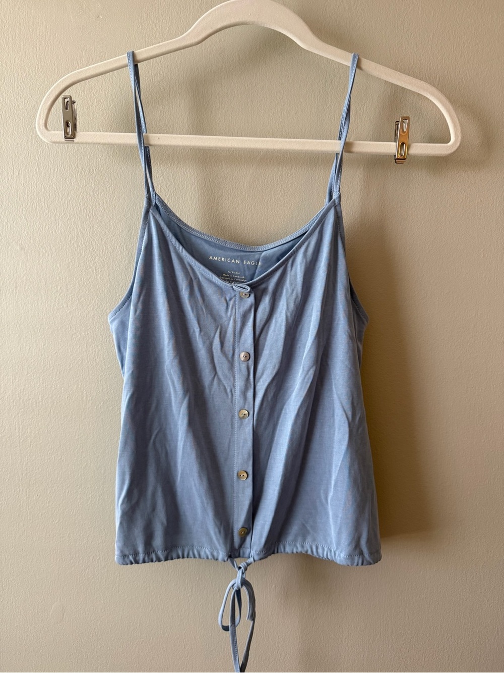 American Eagle Light Blue Cami Tank Top
